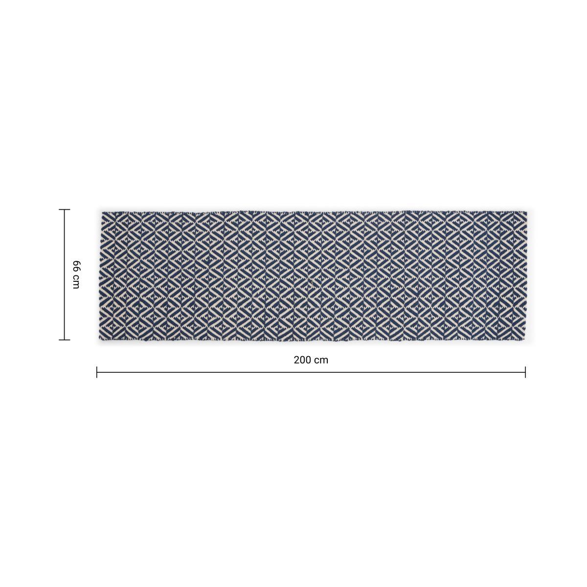 Mira Flatweave Runner 66 x 200 cm, Navy – image 8