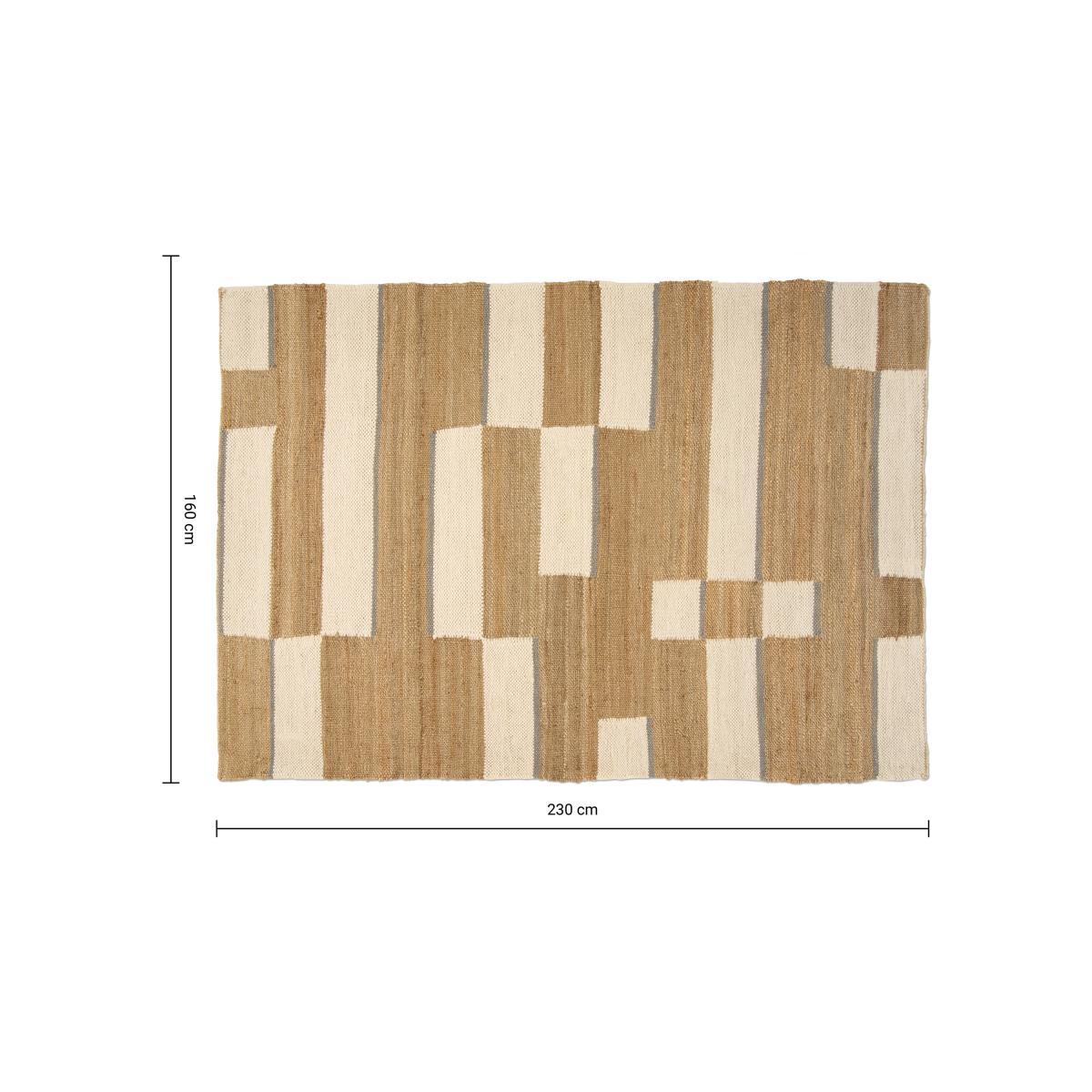 Kenji Jute Rug, Large 160 x 230 cm, Neutral – image 7
