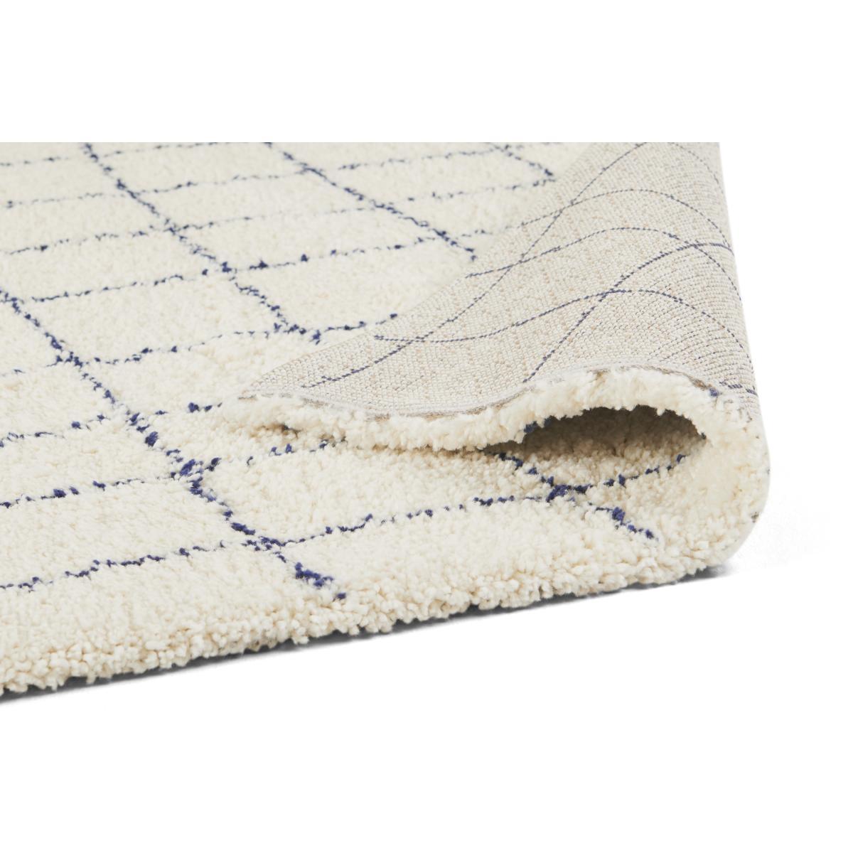 Gunter Pile Rug, Small 120 x 170cm, Ecru & Midnight Blue  – image 5