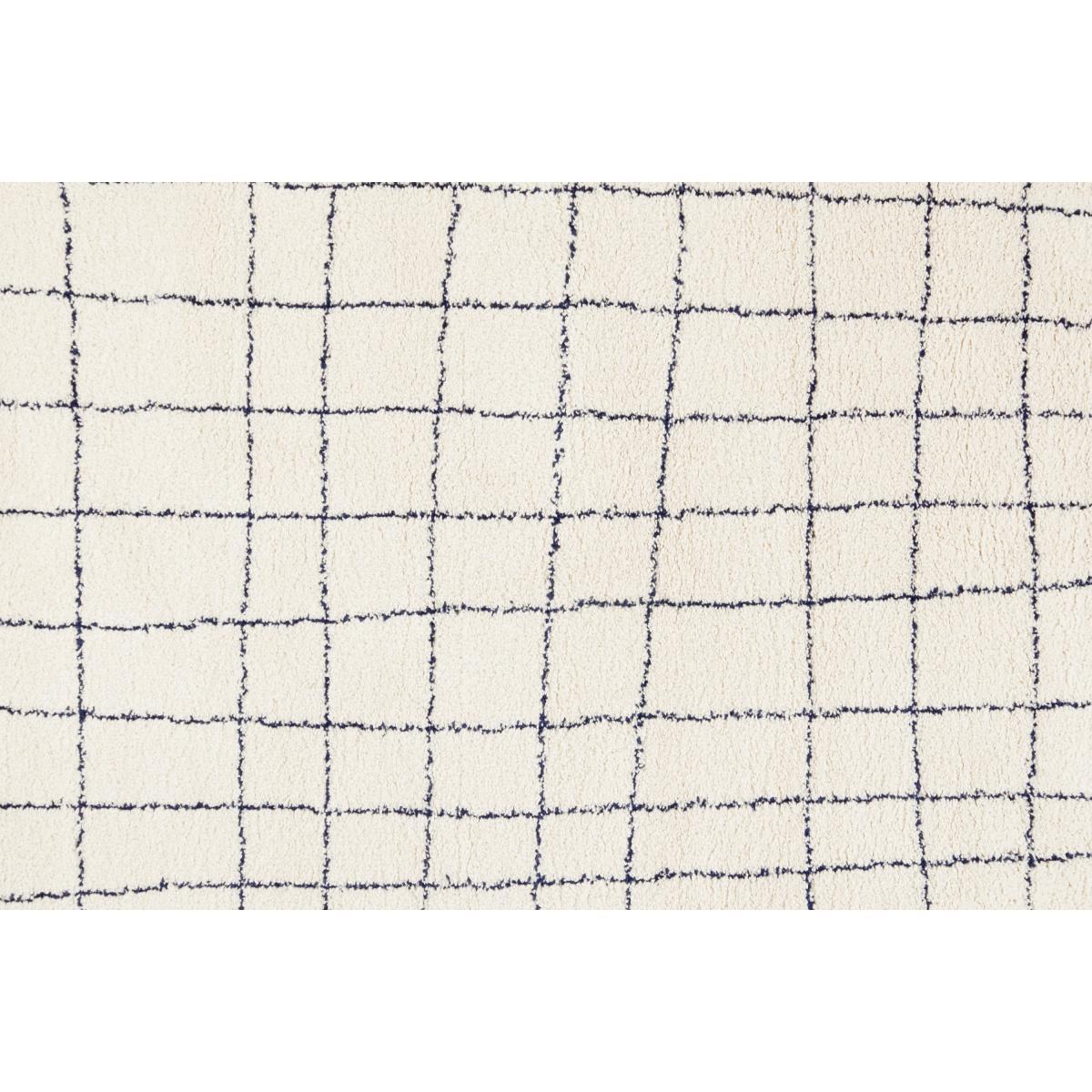Gunter Pile Rug, Small 120 x 170cm, Ecru & Midnight Blue  – image 6