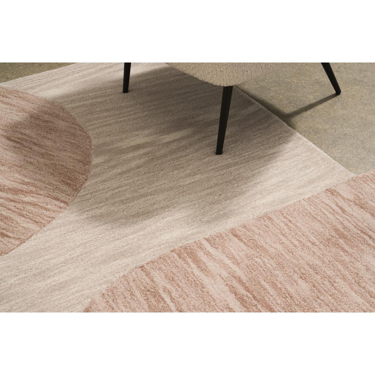 2LG Handtuft Wool Rug, Large 160 x 230 cm, Off-White & Pink – image 4