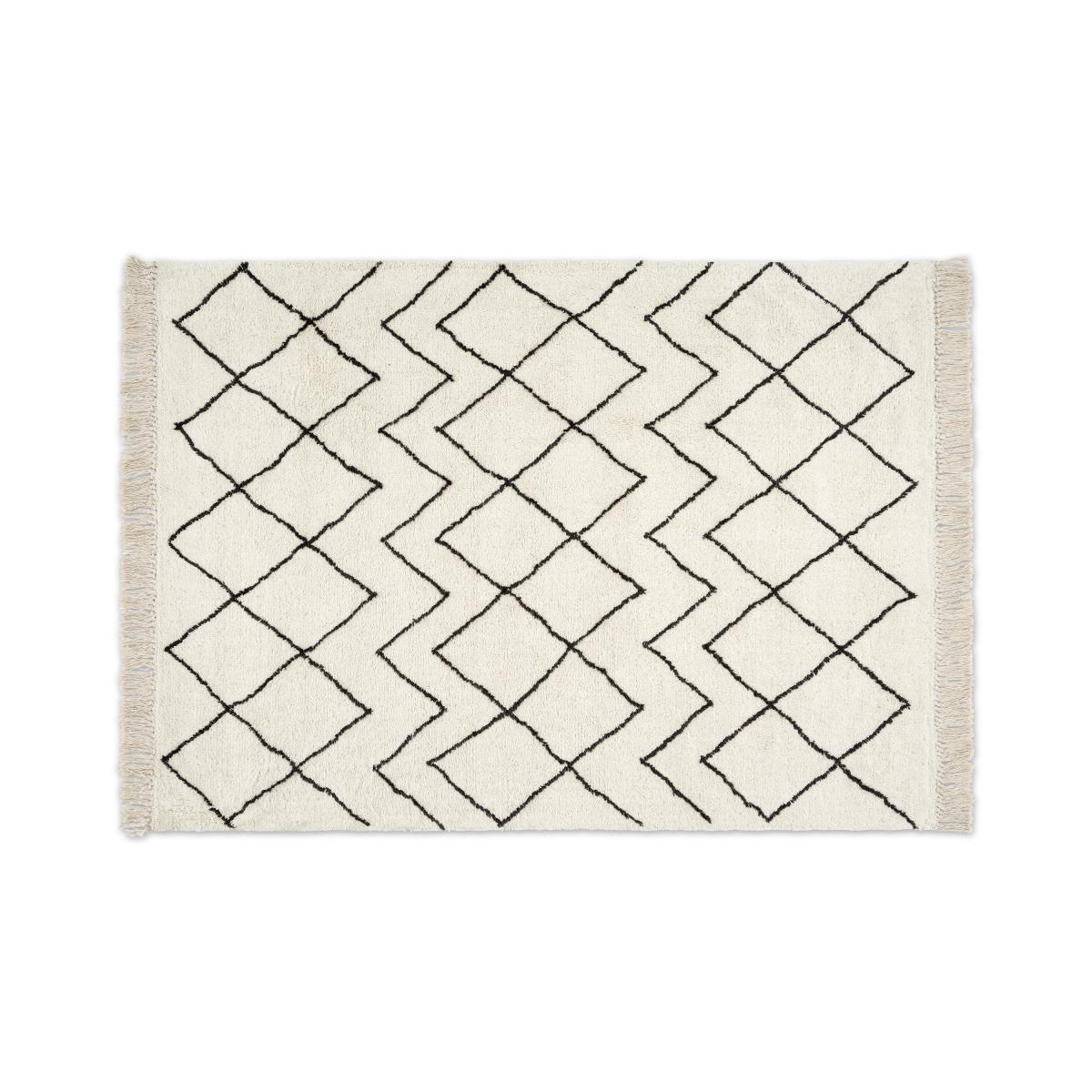 Masali Berber Style Wool Rug, Extra Large 200 x 300cm, Off White – image 2