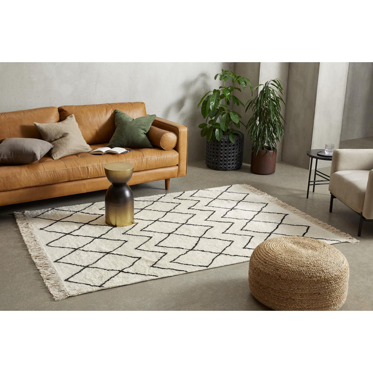 Masali Berber Style Wool Rug, Extra Large 200 x 300cm, Off White – image 3
