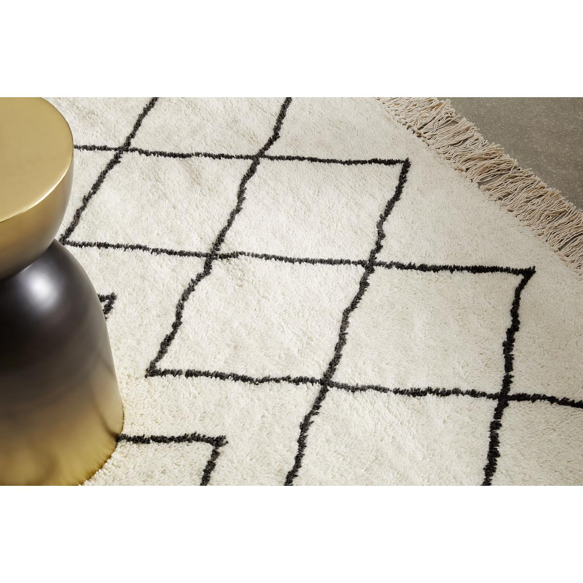 Masali Berber Style Wool Rug, Extra Large 200 x 300cm, Off White – image 4