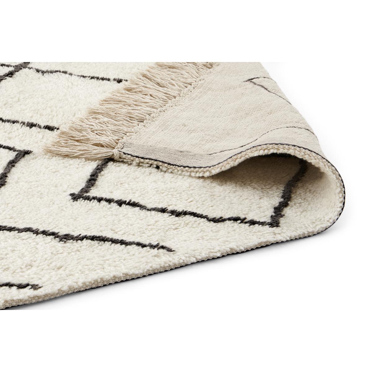 Masali Berber Style Wool Rug, Extra Large 200 x 300cm, Off White – image 5