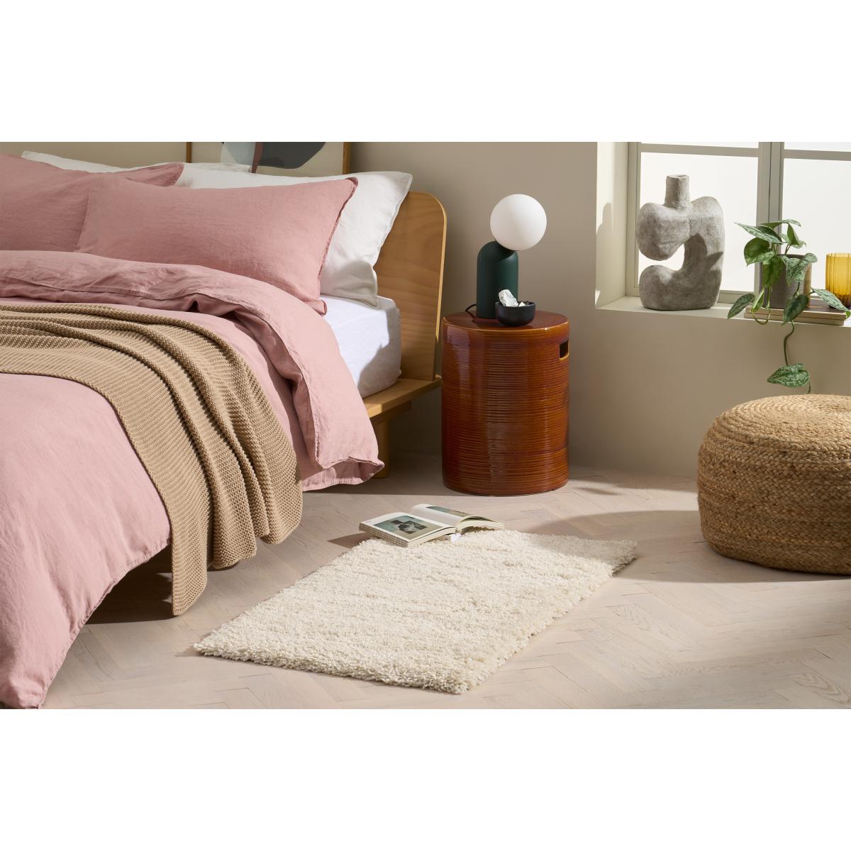 Mala Pile Bedside Runner, 60 x 110 cm, Off-White – image 3