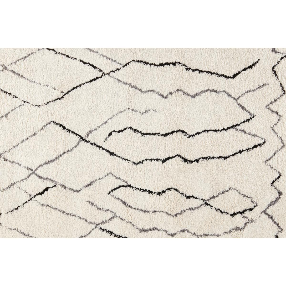 Cecily Pile Rug, Large 160 x 230cm, Off White & Grey – image 7