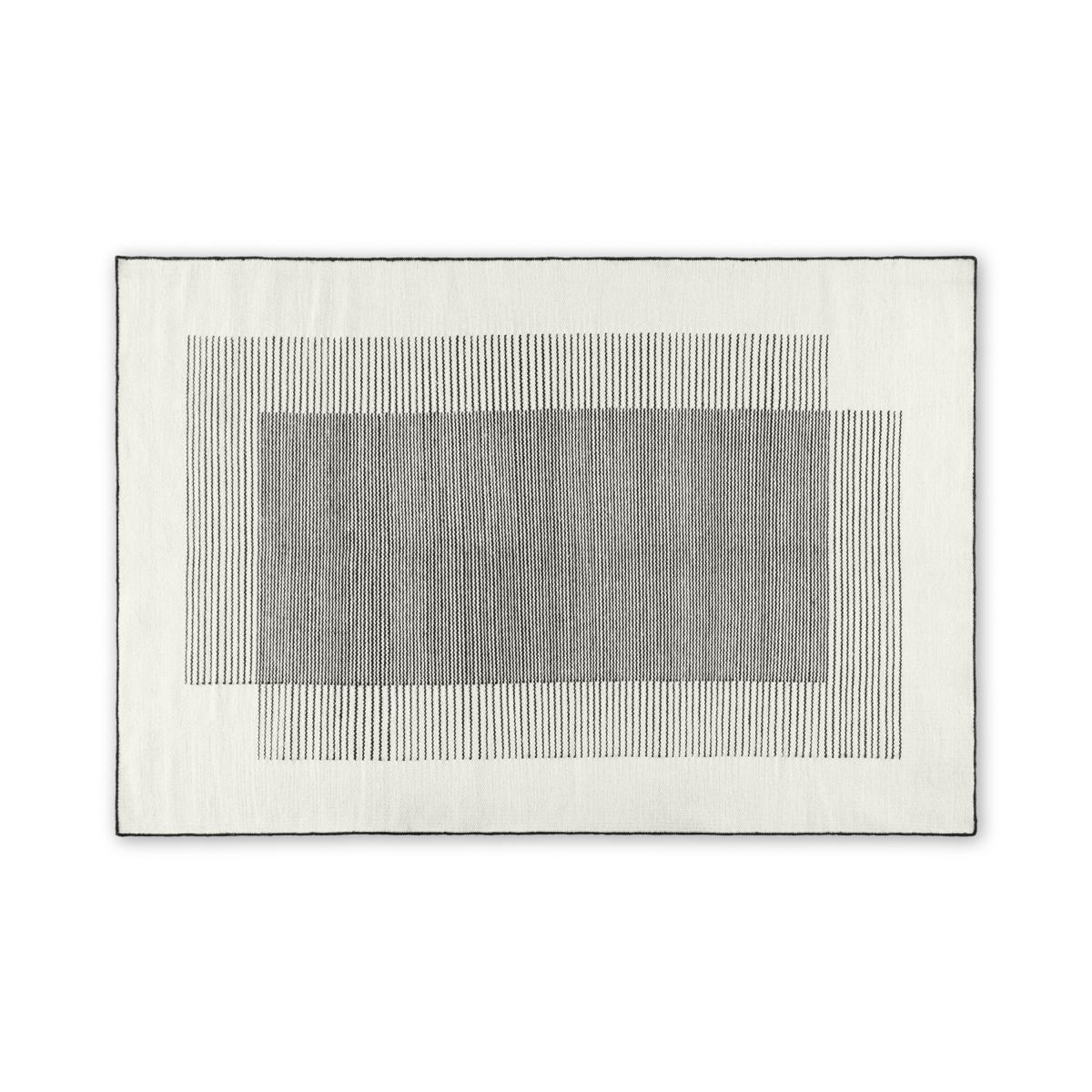 Caixa Wool Rug, Large 160 x 230cm, Off White & Black – image 2