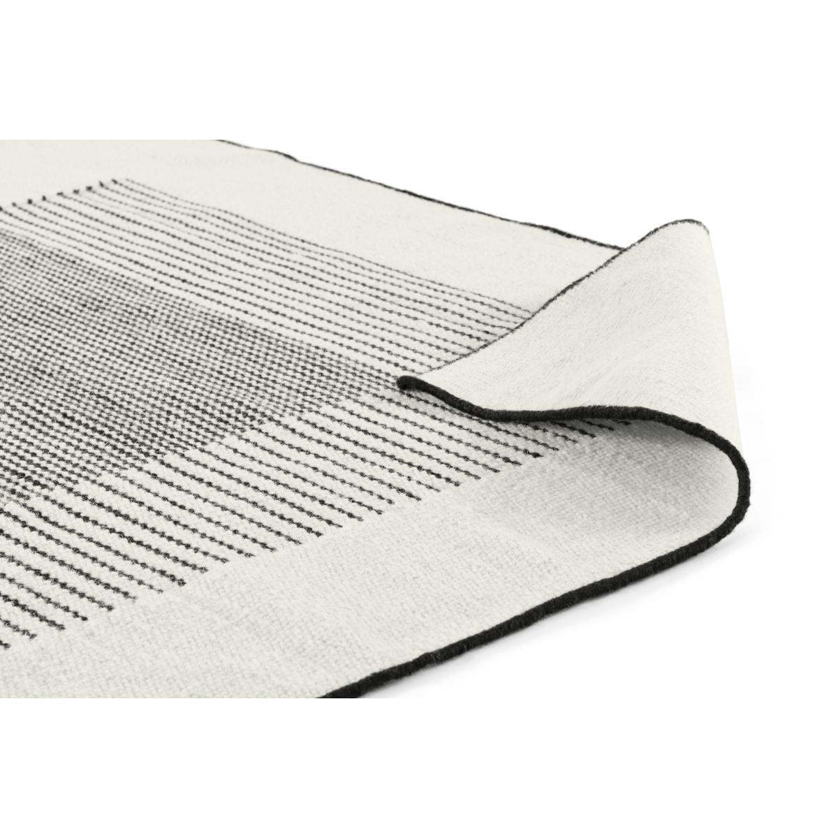 Caixa Wool Rug, Large 160 x 230cm, Off White & Black – image 5
