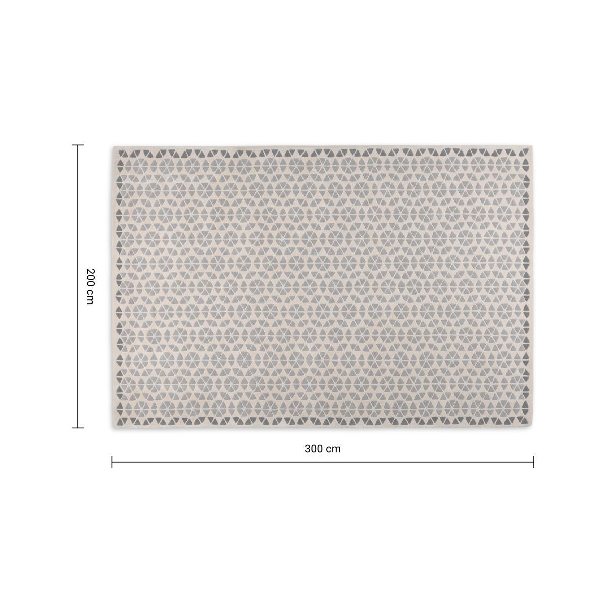 Trio Wool Rug, Extra Large 200 x 300cm, Tonal Grey – image 7