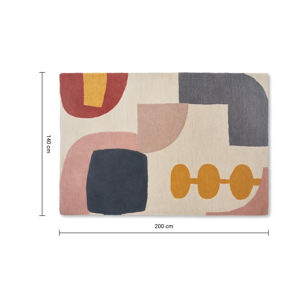 Bodhi Wool Handtuft Rug, 140x200cm, Multi – image 7