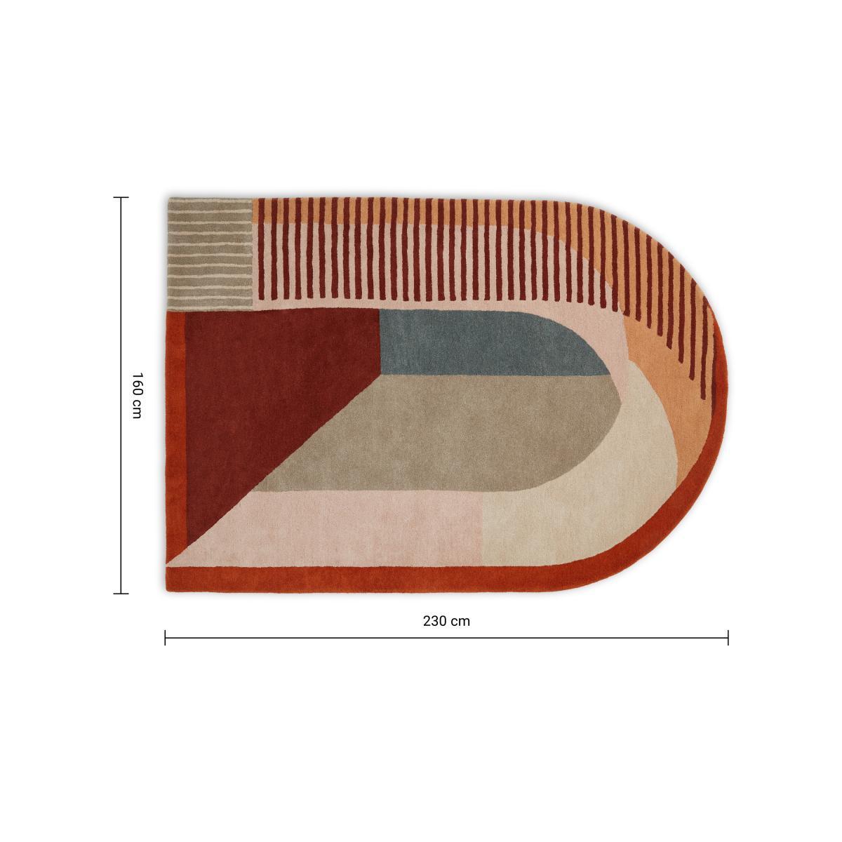 Mundo Handtufted Wool Rug, Large 160 x 230cm, Multi – image 7