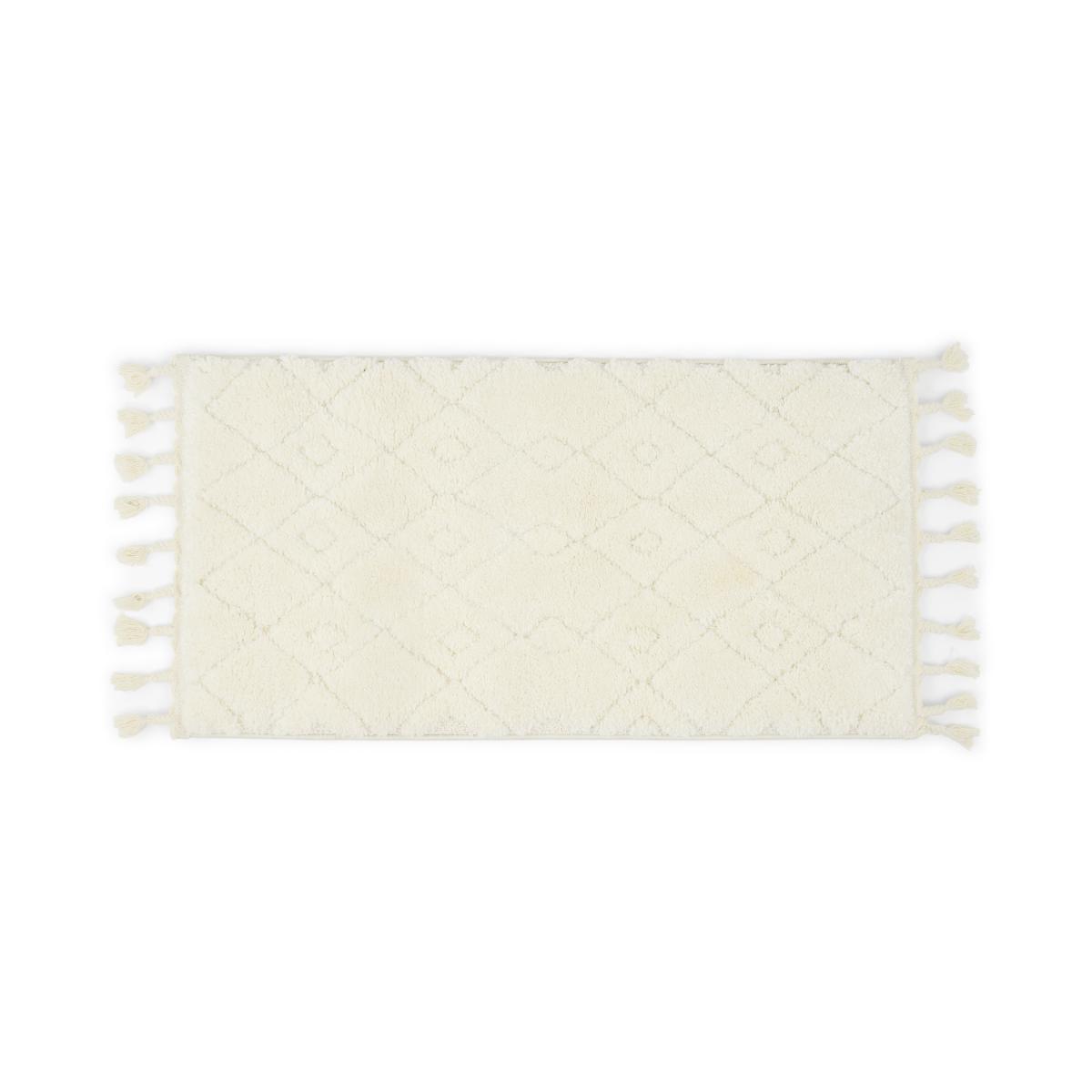 Kameli High Pile Berber-Style Bedside Runner, 60 x 110 cm, Off-White Pattern – image 2