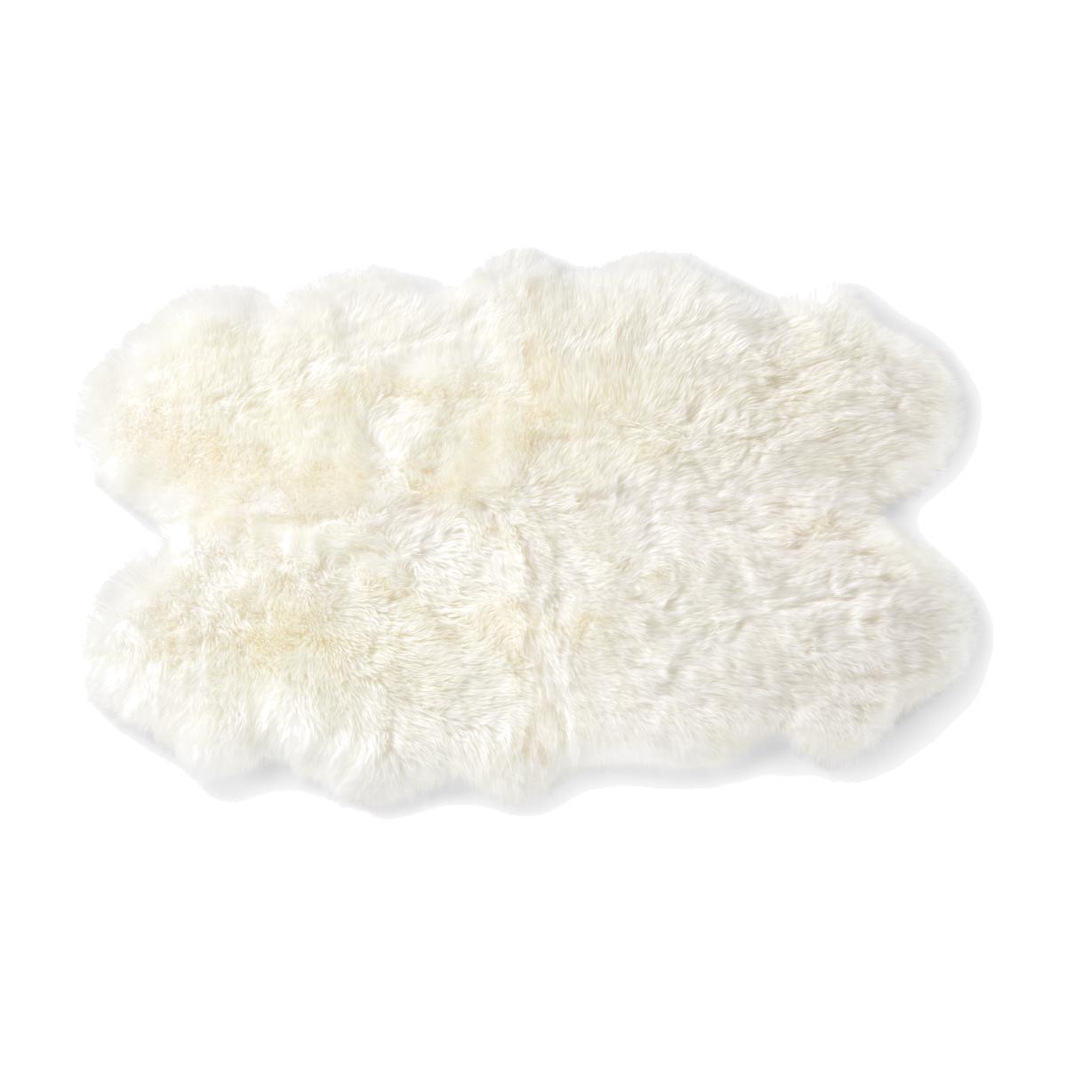 Helgar Quad Sheepskin Rug 105 x 170cm, Ivory – image 1