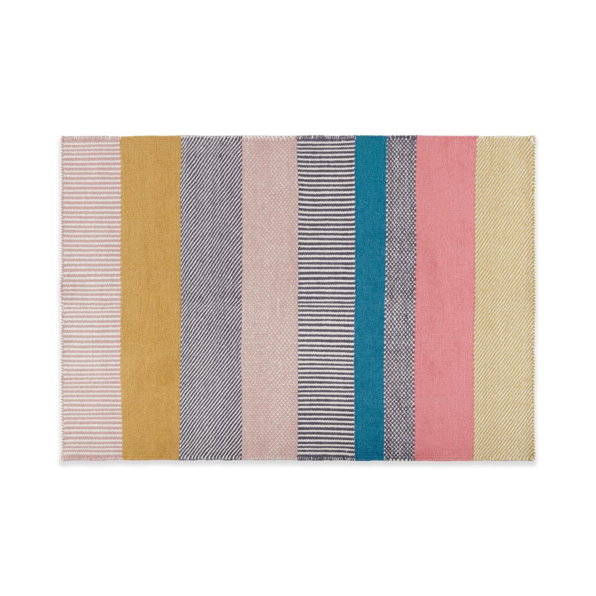 Malay Wool Blend Rug, Extra Large 200 x 300 cm, Multi Striped – image 2