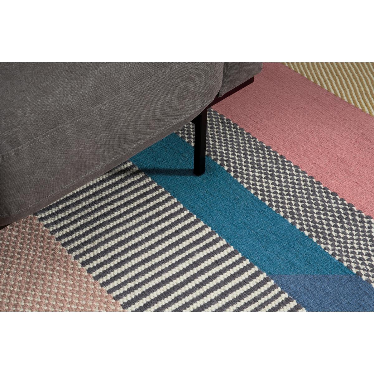 Malay Wool Blend Rug, Extra Large 200 x 300 cm, Multi Striped – image 5