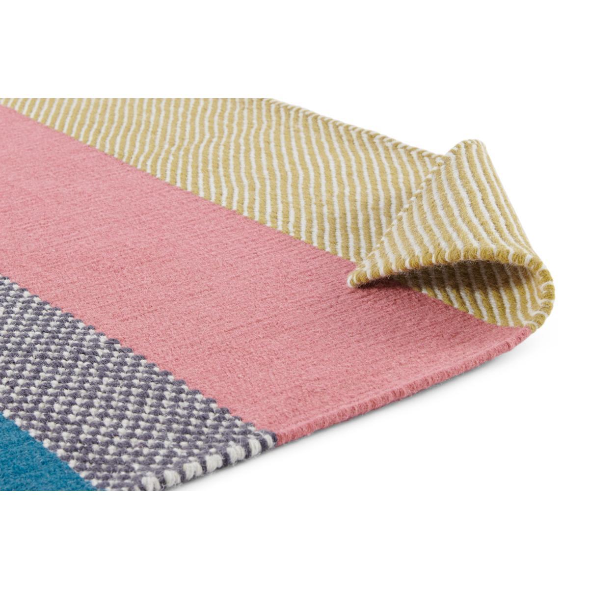 Malay Wool Blend Rug, Extra Large 200 x 300 cm, Multi Striped – image 6