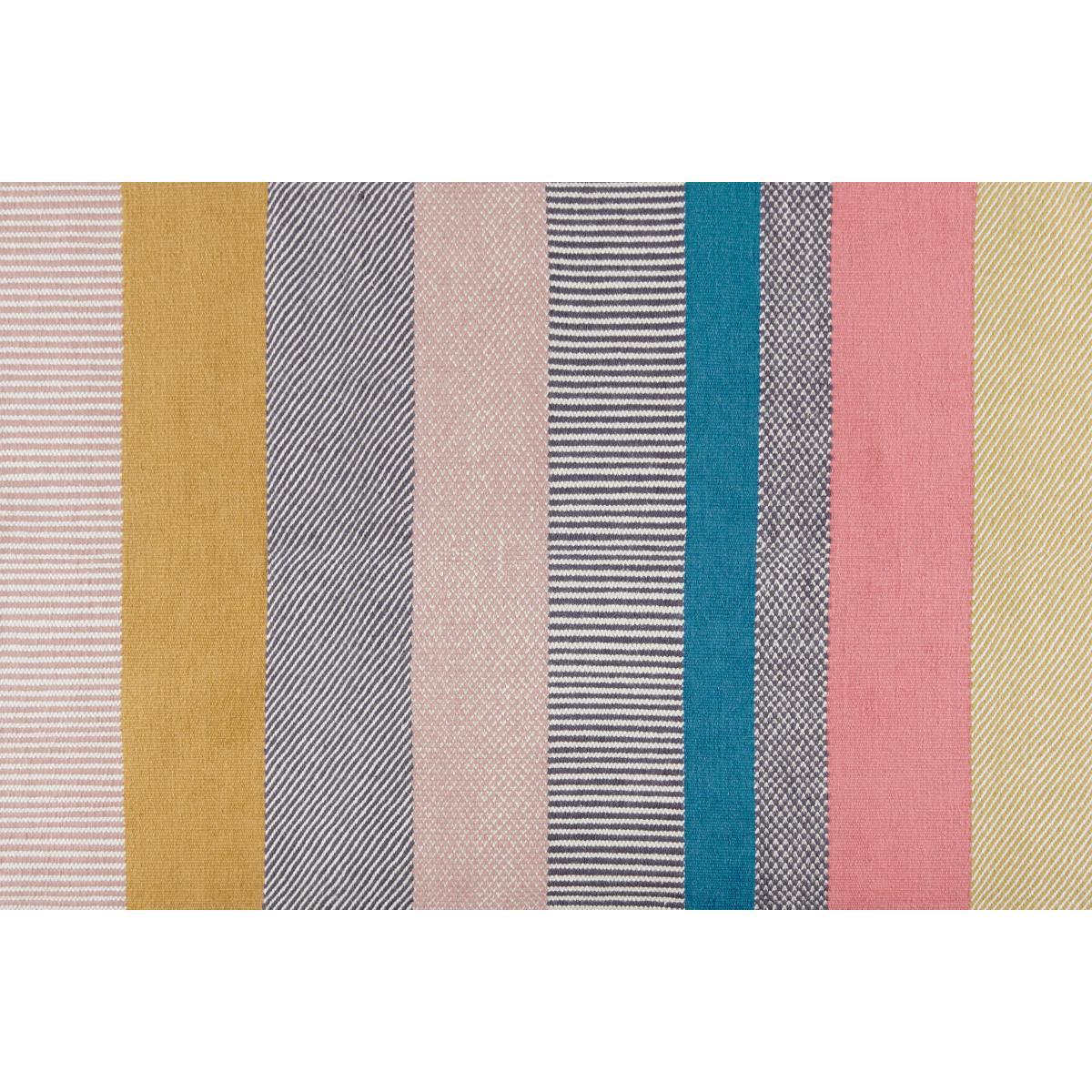 Malay Wool Blend Rug, Extra Large 200 x 300 cm, Multi Striped – image 7