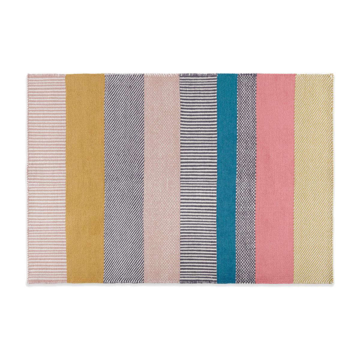 Malay Wool Blend Rug, Extra Large 200 x 300 cm, Multi Striped – image 1