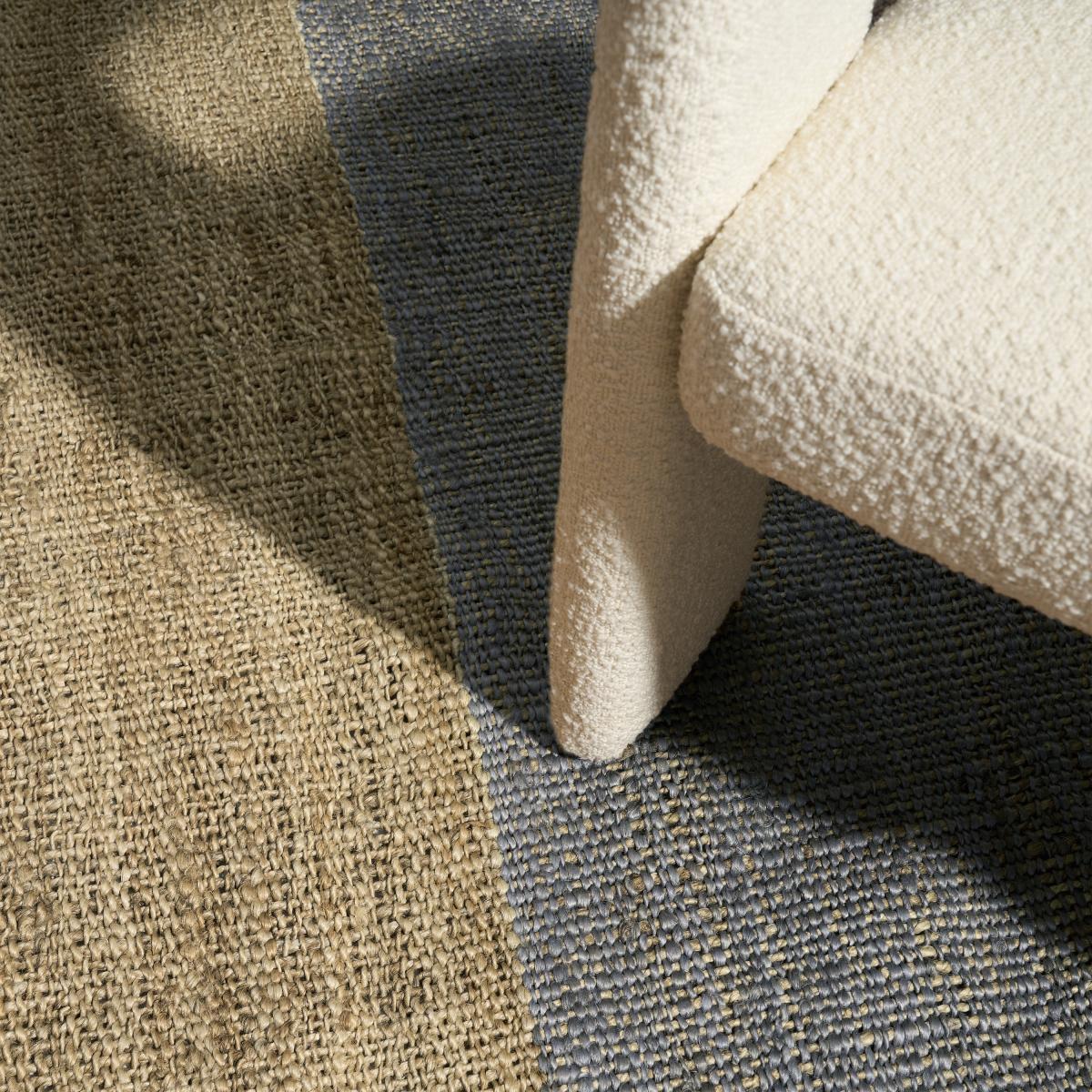 Rockley Rug, Large 160 x 230 cm, Grey & Off-White Jute – image 4