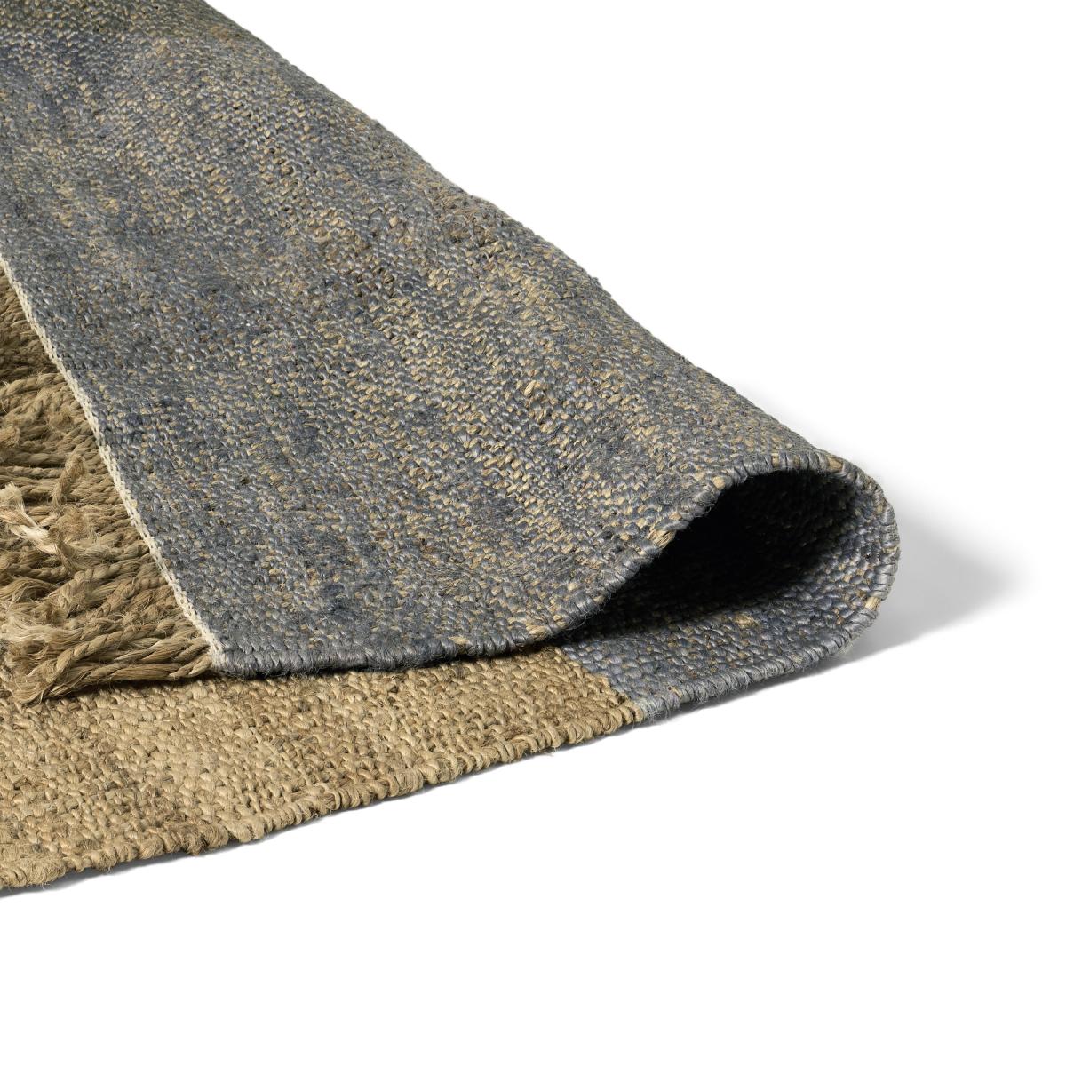 Rockley Rug, Large 160 x 230 cm, Grey & Off-White Jute – image 5