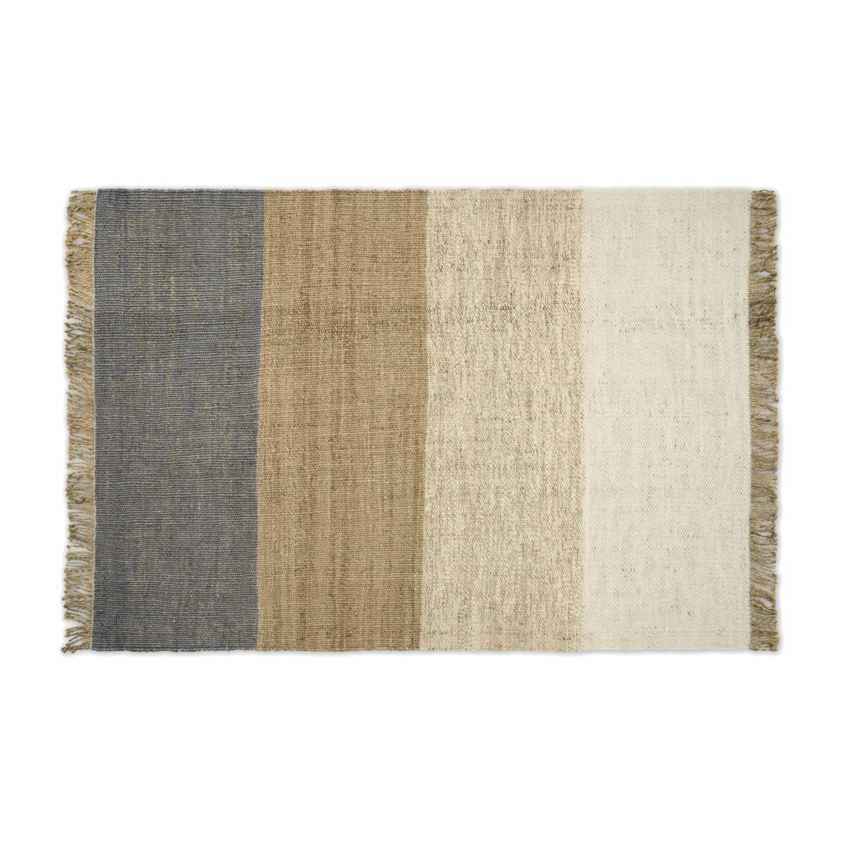 Rockley Rug, Large 160 x 230 cm, Grey & Off-White Jute – image 1