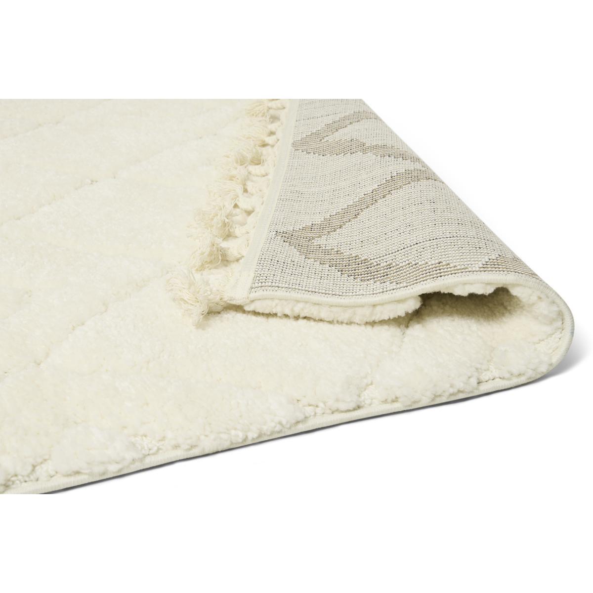 Kameli Patterned High Pile Berber Style Rug, Large 160 x 230cm, Off-White – image 5