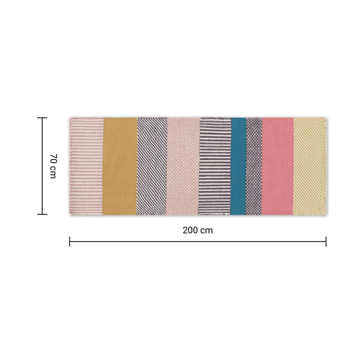 Malay Striped Wool Runner, 70 x 200cm, Multi – image 7