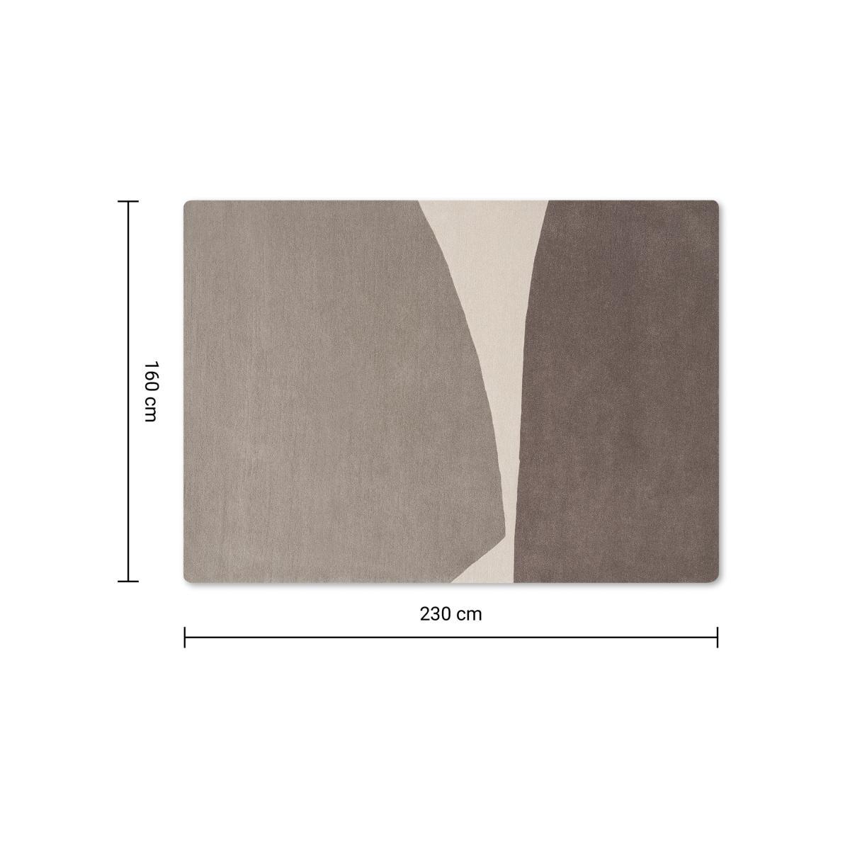 Isola Handtufted Wool Rug, Large 160 x 230cm, Putty – image 8