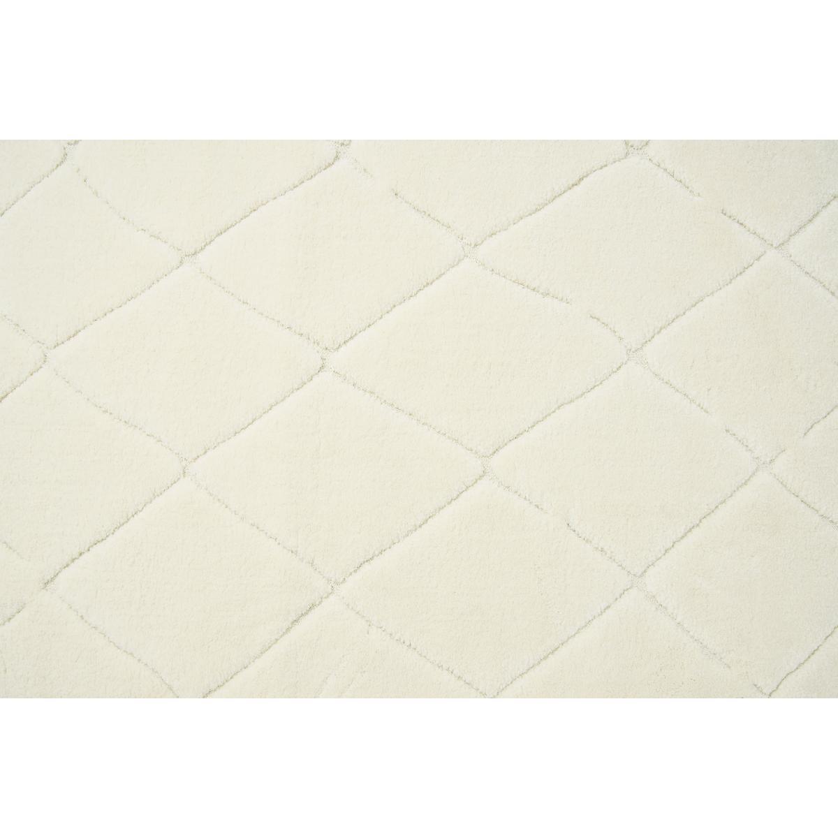 Kameli Diamond High Pile Berber Style Rug, X Large 200 x 290cm, Off-White – image 6