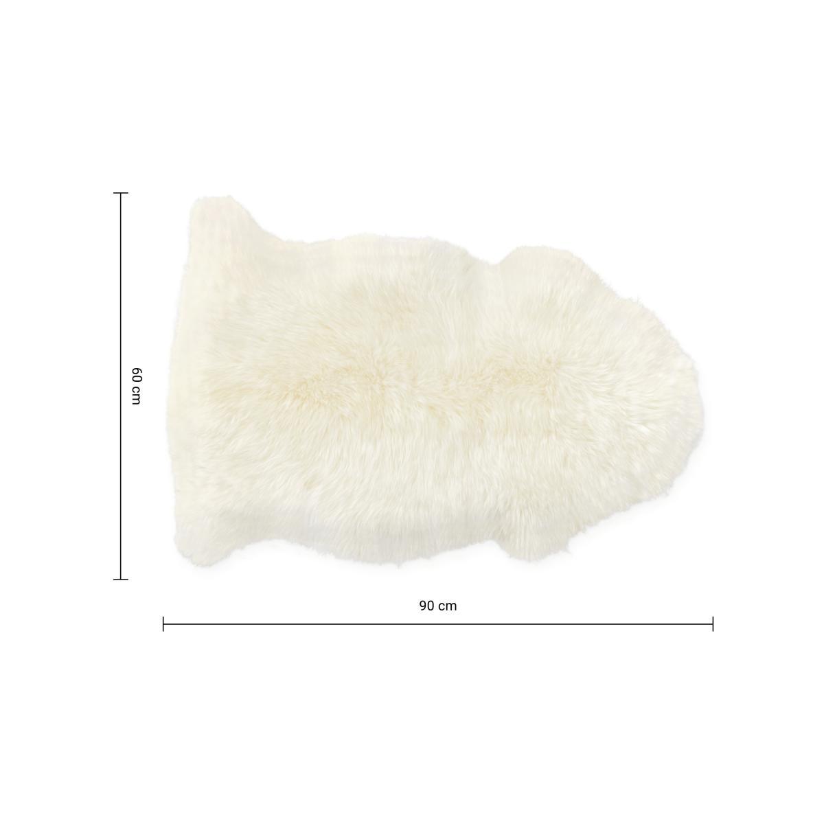 Helgar Sheepskin 60 x 90cm, Ivory – image 7