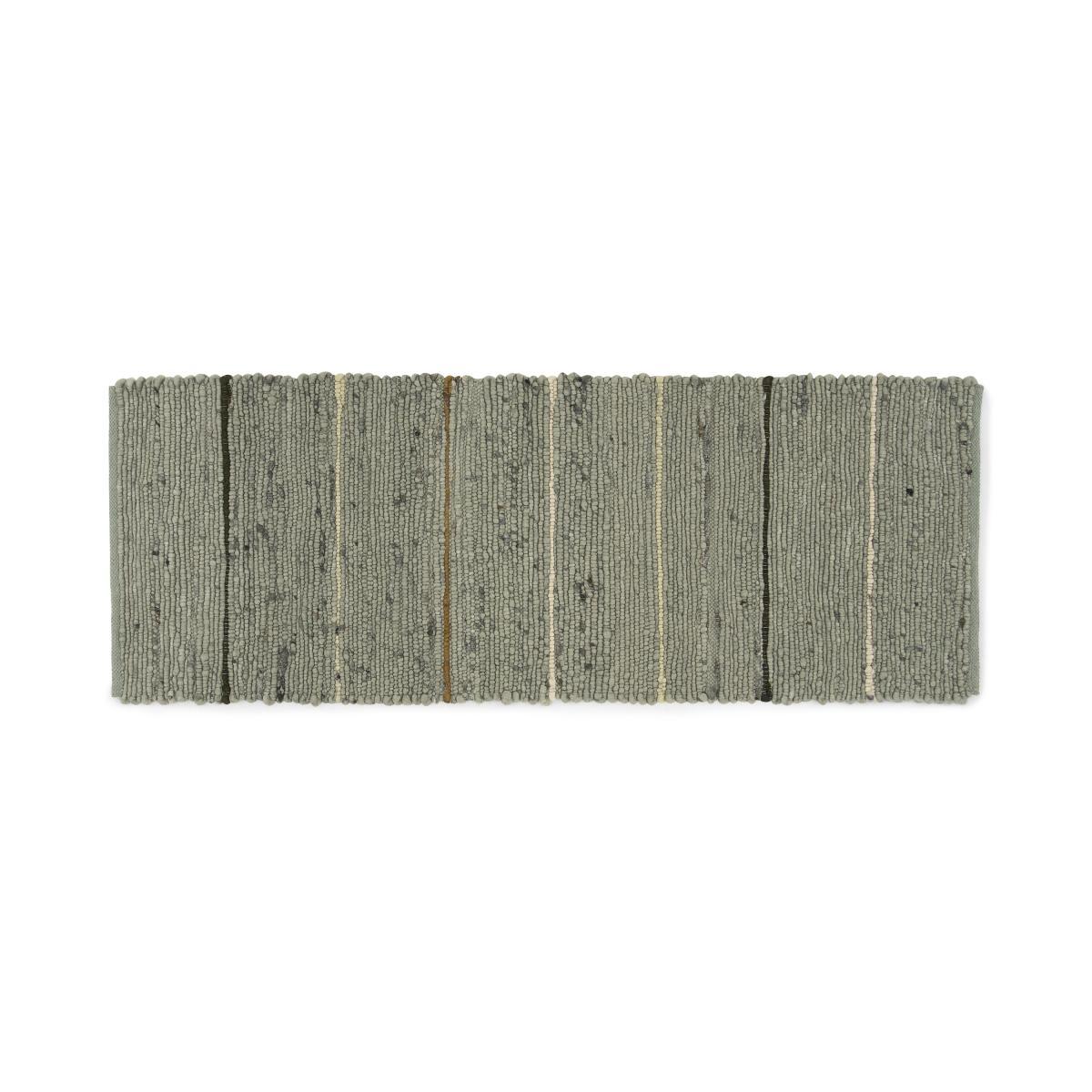 Tomillo Striped Wool Runner, 70 x 200cm, Sage Green – image 2