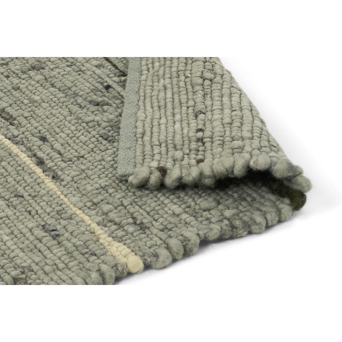 Tomillo Striped Wool Runner, 70 x 200cm, Sage Green – image 5