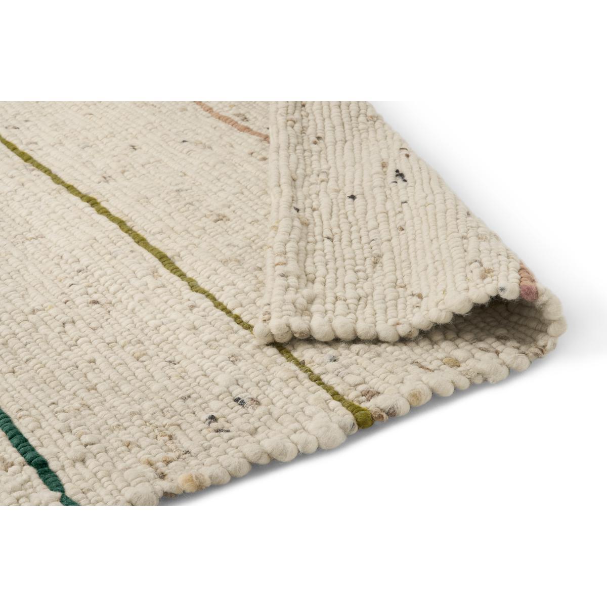 Tomillo Striped Wool Rug, Extra Large 200 x 300cm, Natural – image 6