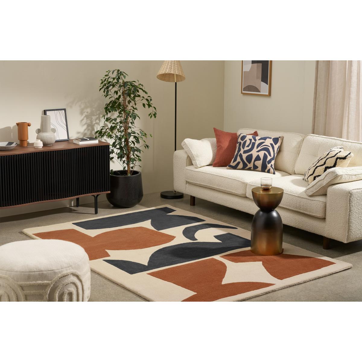 Lafant Hand-Tufted Wool Rug, Large 160 x 230cm, Multi – image 3