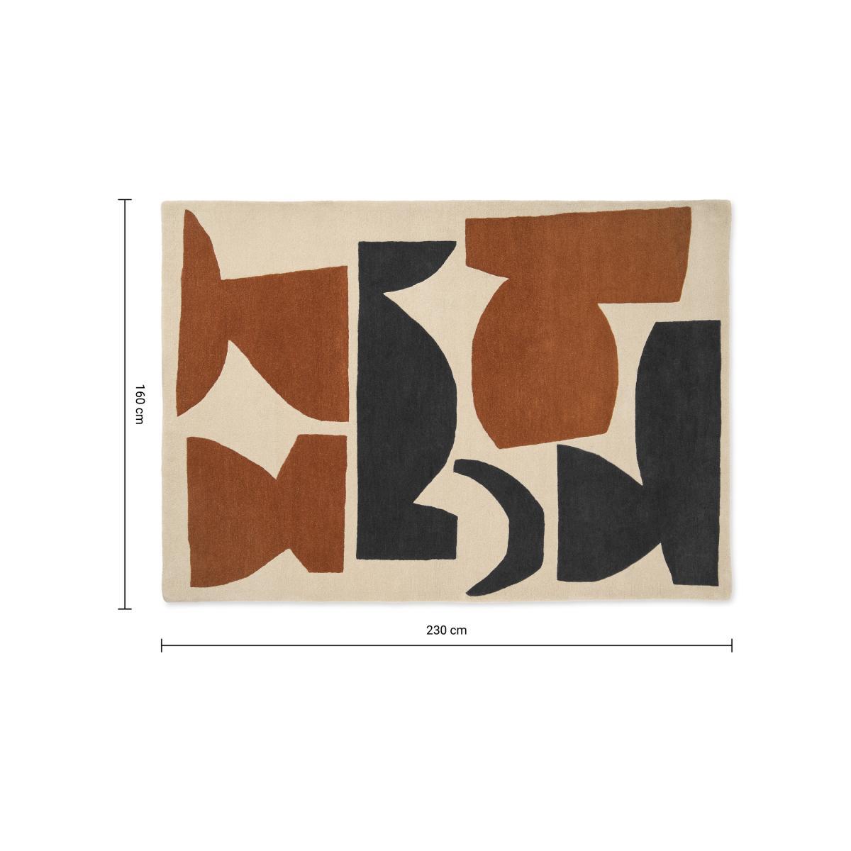 Lafant Hand-Tufted Wool Rug, Large 160 x 230cm, Multi – image 7