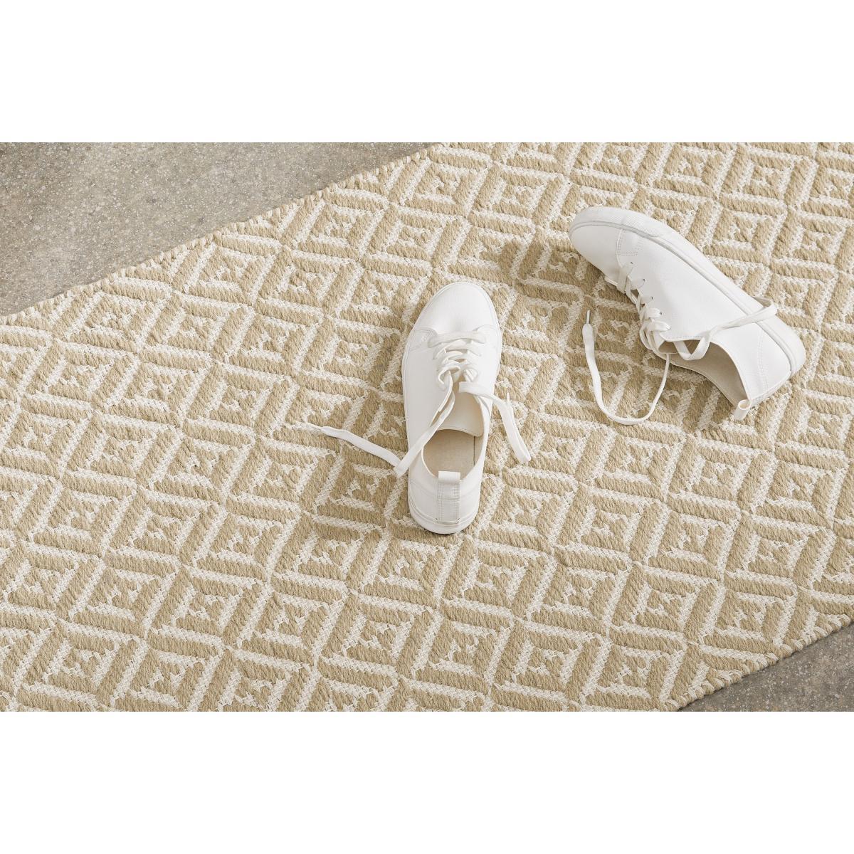 Mira Flatweave Runner, 66 x 200cm, Soft Taupe – image 4