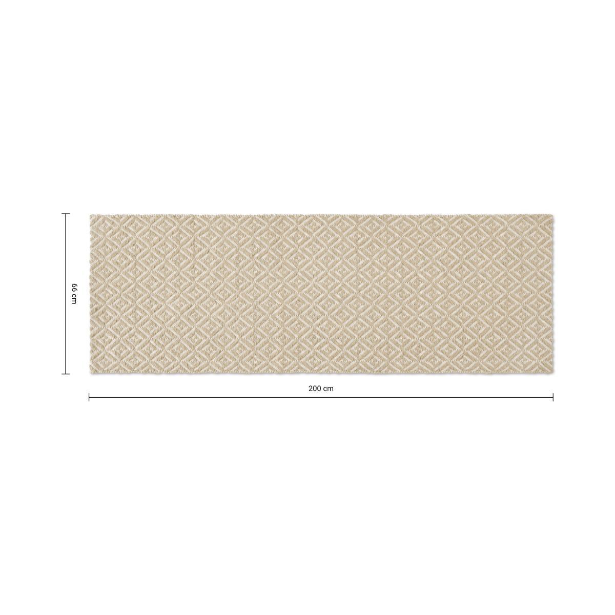 Mira Flatweave Runner, 66 x 200cm, Soft Taupe – image 7