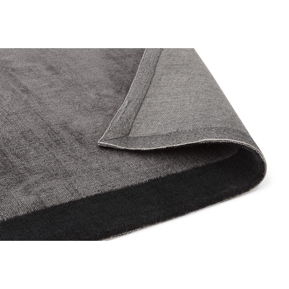 Jago Border Rug, Large 160 x 230cm, Dark Charcoal & Silver Grey – image 5