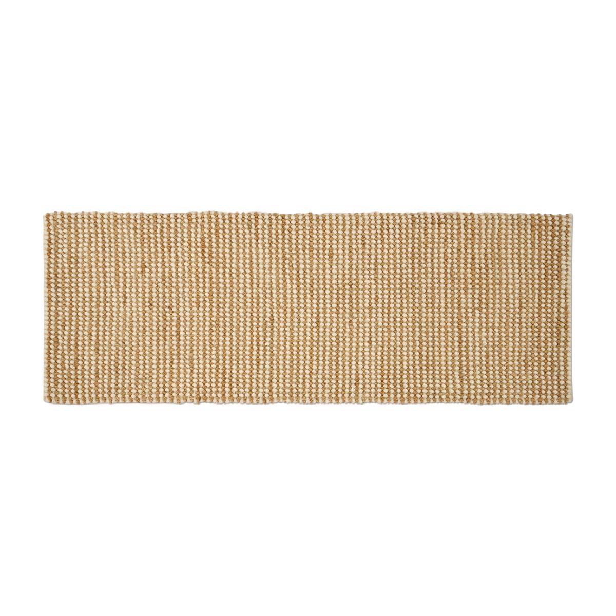Mumbi Textured Wool & Jute Runner, 70 cm x 250 cm, Natural – image 1