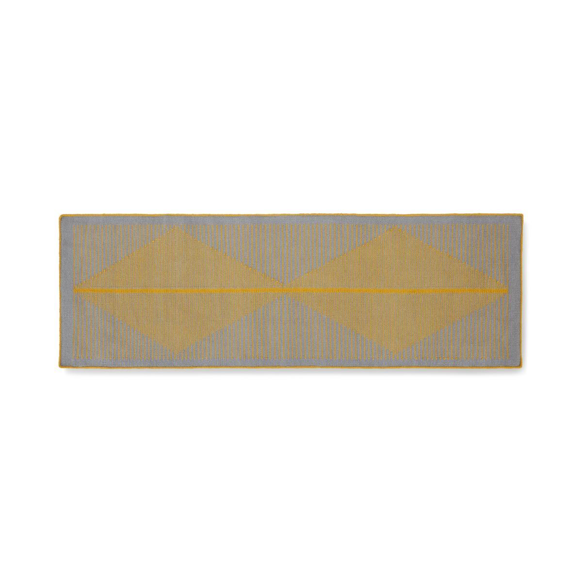 Camden Wool Runner 66 x 200cm, Grey and Mustard – image 2