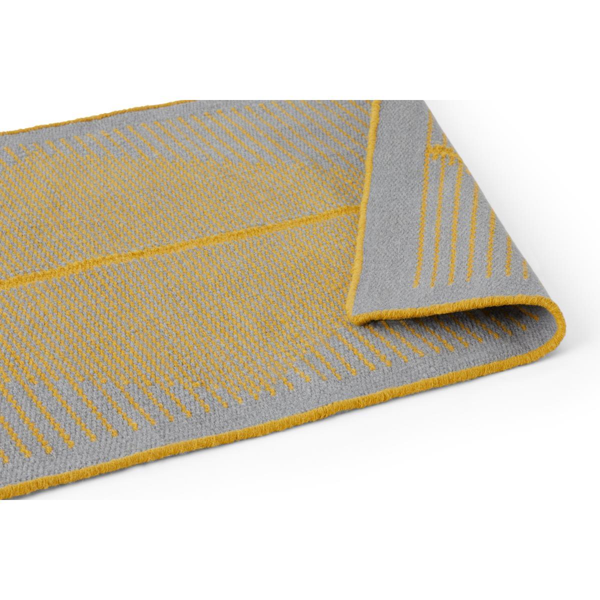 Camden Wool Runner 66 x 200cm, Grey and Mustard – image 4