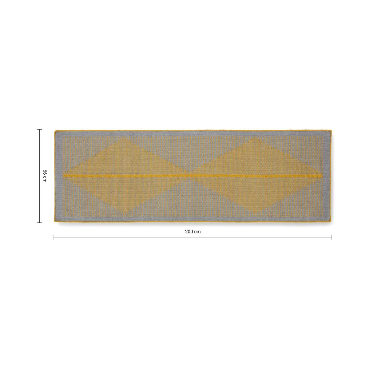 Camden Wool Runner 66 x 200cm, Grey and Mustard – image 7