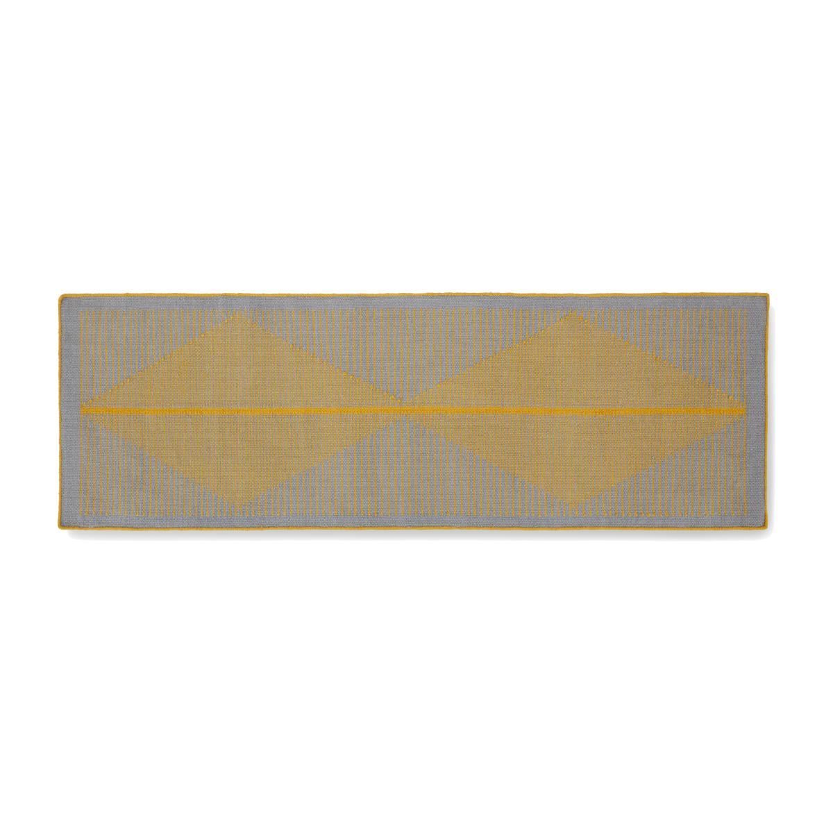 Camden Wool Runner 66 x 200cm, Grey and Mustard – image 1