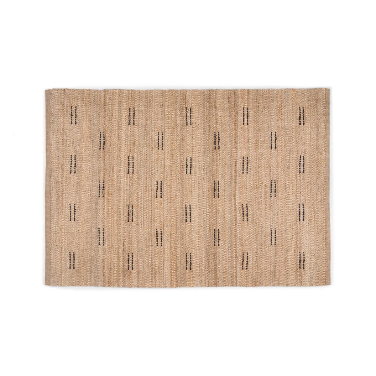 Reza Jute Rug, Extra Large 200 x 300 cm, Natural & Black – image 2