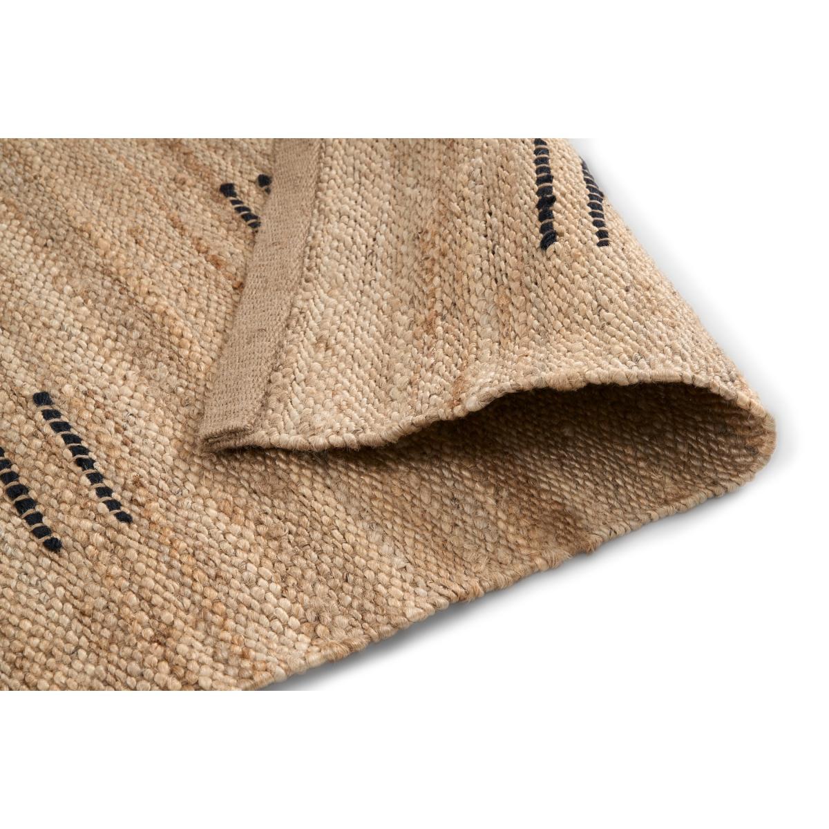 Reza Jute Rug, Extra Large 200 x 300 cm, Natural & Black – image 5