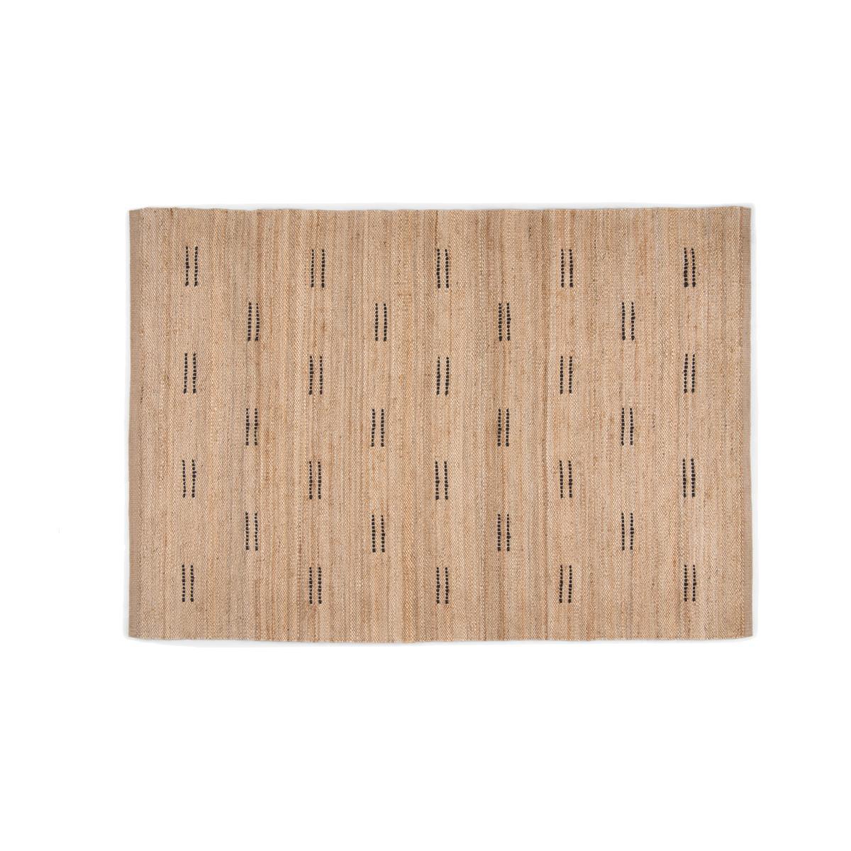 Reza Jute Rug, Extra Large 200 x 300 cm, Natural & Black – image 1