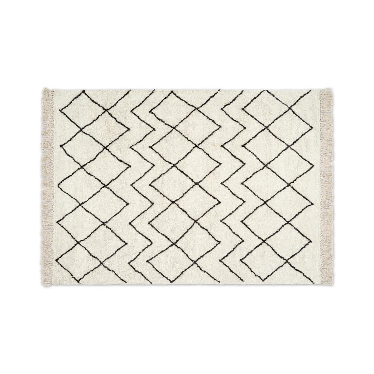 Masali Berber Style Wool Rug, Large 160 x 230cm, Off White – image 2