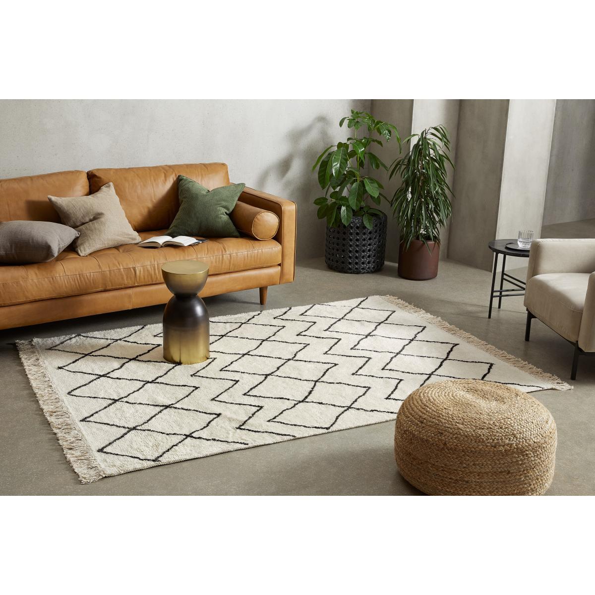 Masali Berber Style Wool Rug, Large 160 x 230cm, Off White – image 3