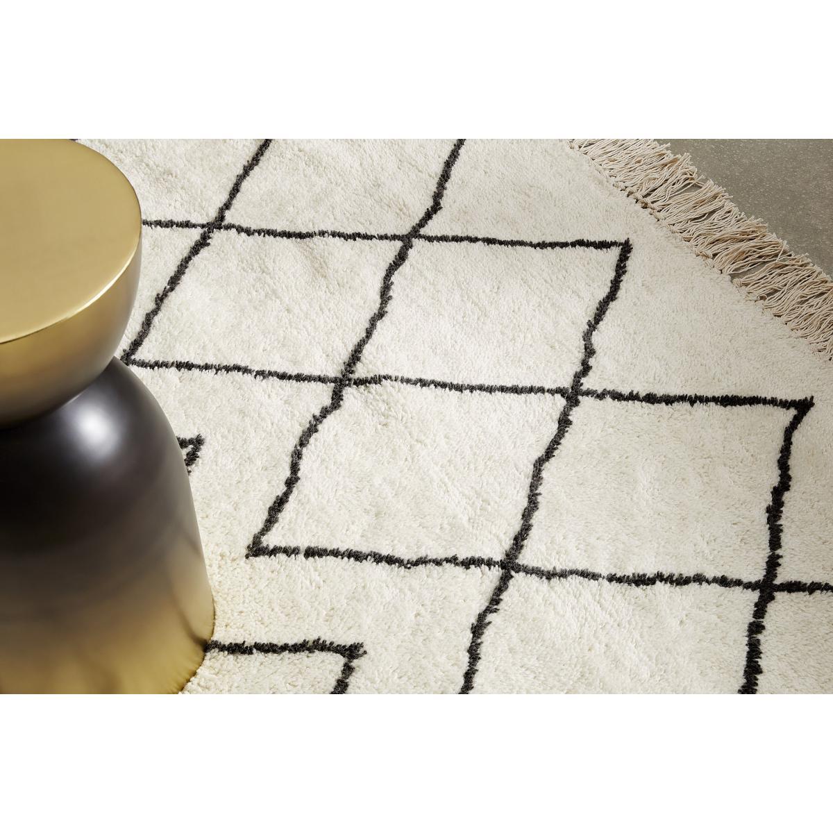 Masali Berber Style Wool Rug, Large 160 x 230cm, Off White – image 4